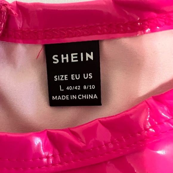 Hot pink leather dress never worn - Picture 2 of 3